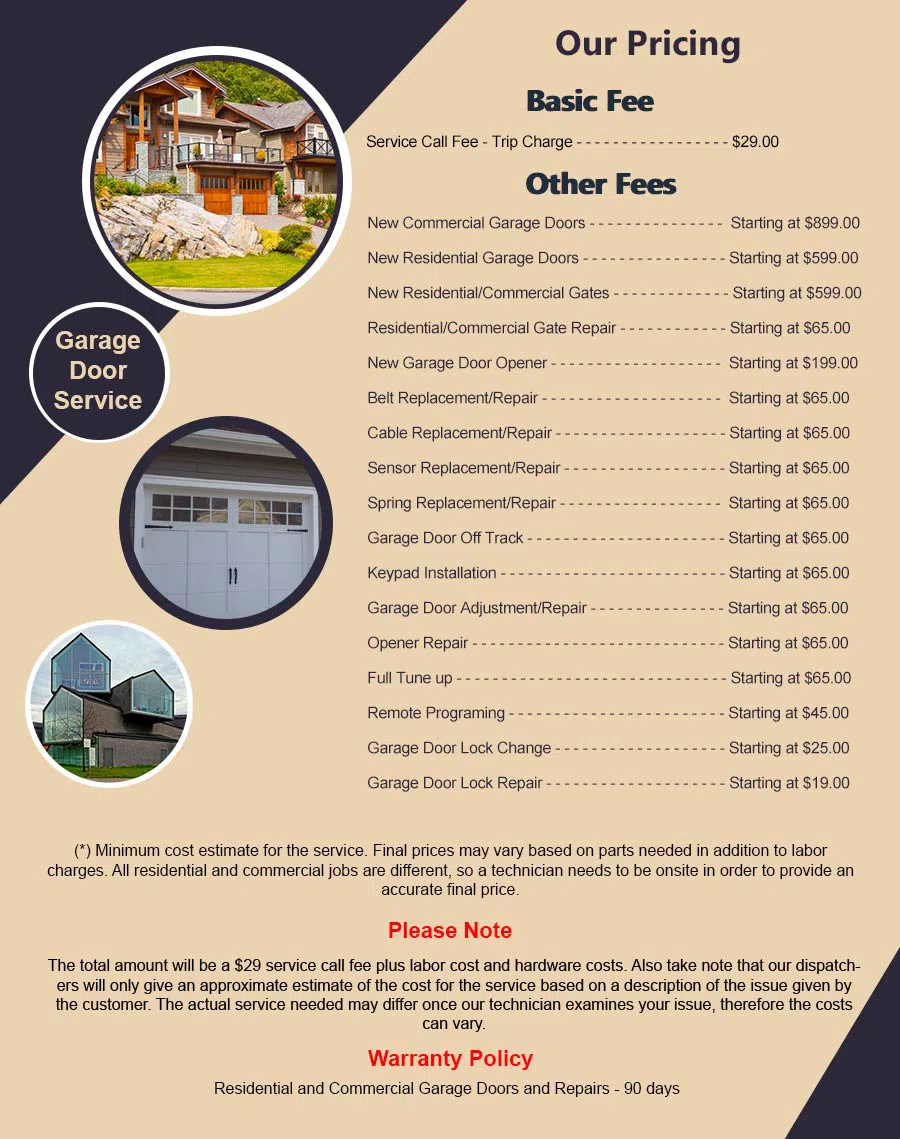 Garage Door Mobile Service Yonkers, NY 914-510-7107